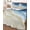Navy Blue, variant on Quilts Queen Size Bedding Set, Turquoise Ombre Oceans Reversible Summer Quilt 3 Pieces, Watercolor Summer Coastal Beach Waves Lightweight Bedspreads Coverlets with 2 Pillow Shams for All Seasons