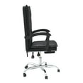 thumbnail image 4 of Reclining Office Chair Black Faux Leather - Adjustable Height Swivel Ergonomic Desk Chair for Home Office, Modern Executive Computer Chair, 4 of 9