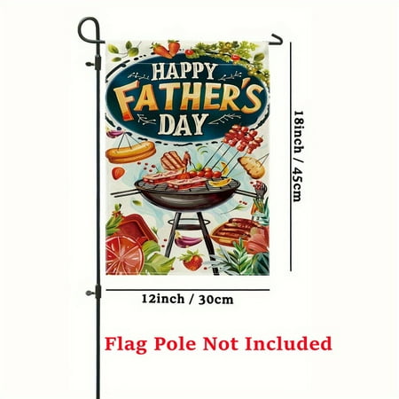 Happy Father's Day Durable Double-Sided Garden Banner