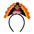 thumbnail image 1 of Diadema de pavo de fantasía, tocados, bandas de pelo de animales, decoraciones para vacaciones de Acción de Gracias Naranja Salvador cintas para el pelo, 1 of 7