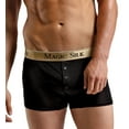 thumbnail image 3 of Men's Magic Silk 6786 100% Silk Knit Button Boxer Brief (Red XL), 3 of 4