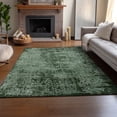 thumbnail image 6 of Addison Rugs Mayfield Washable Transitional Organic Emerald Rectangle Rug, 5' x 7'6", 6 of 6