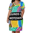 thumbnail image 3 of Sonidos de Motown Vestido suelto con bolsillos Vestido de mujer Vestido Verano 2025 Mujeres Fiesta Vestidos elegantes de mujer Venta, 3 of 7