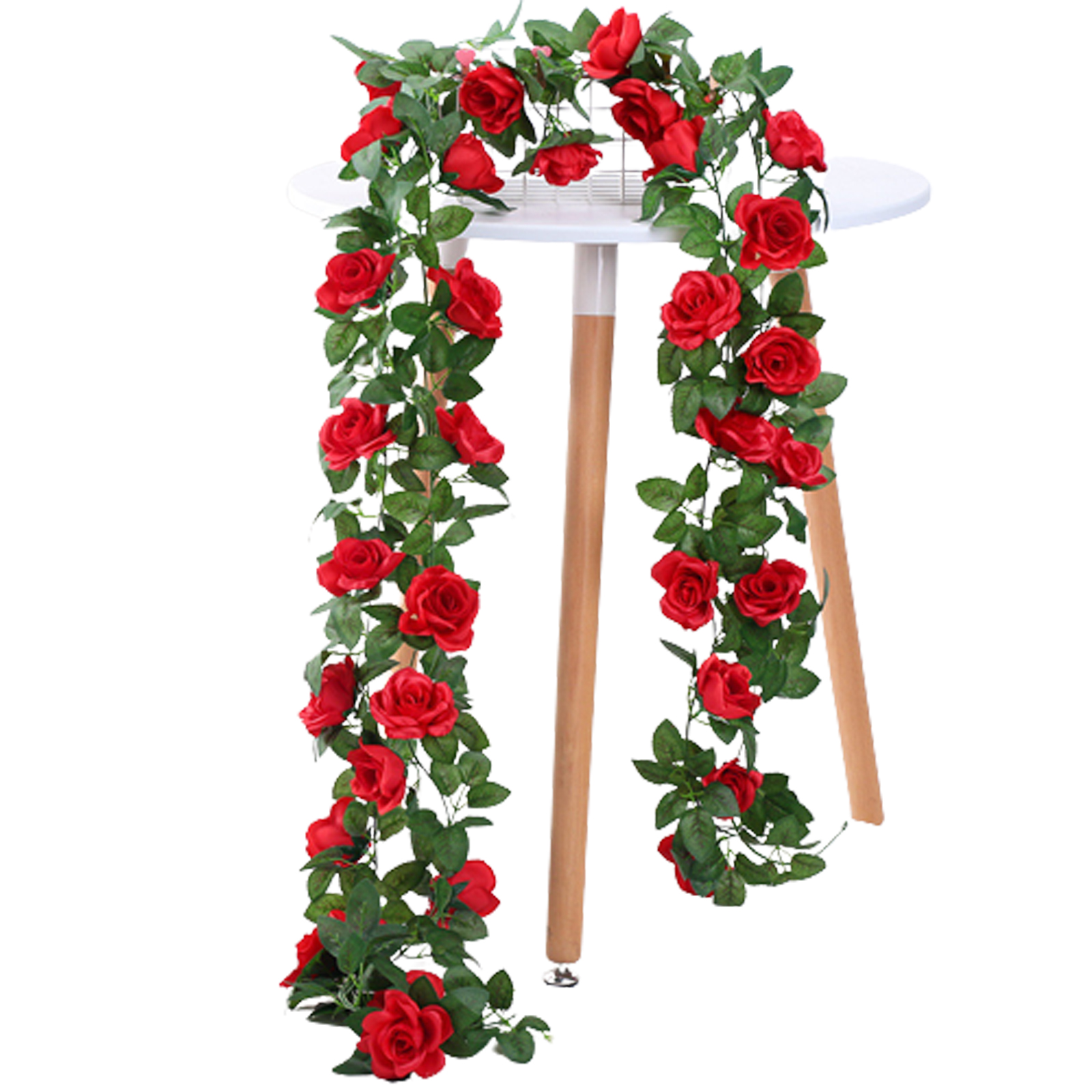 1/2PCS 220 cm / 86 inch Artificial Rose Flower Garland Fake Silk Vines