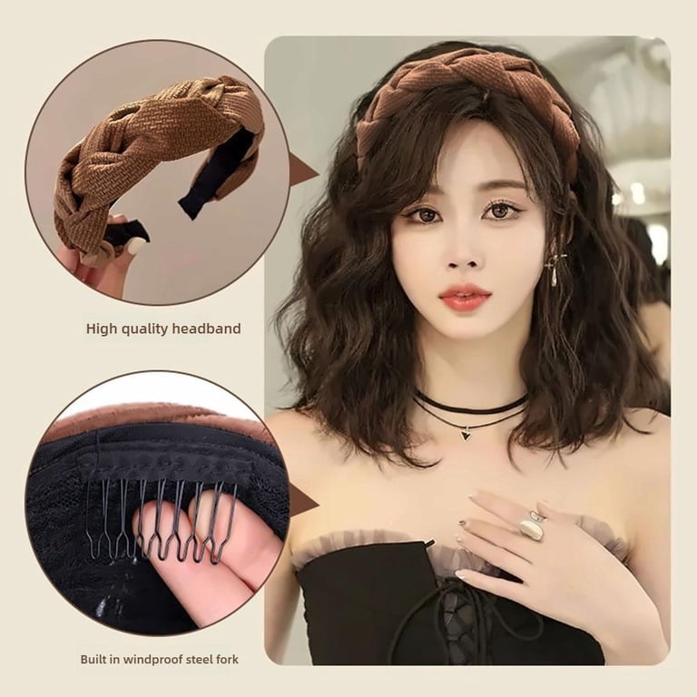 Human Hair Bob Headband Wig Straight 12 Inch Glueless Easy Wear Amazon.com : Bob Headband Wig Human Hair Glueless Short Bob  main image 2