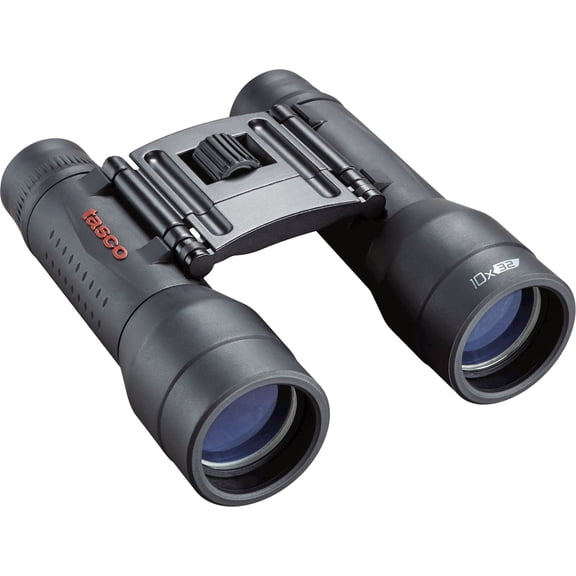 Tasco Essentials Binoculars 10x32mm, Roof Prism, MC, Black, Boxed