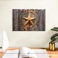 thumbnail image 3 of Elephant Stock Texas Star Wall Art - Horizontal Canvas Wall Art - Living Room Wall Decor - Places Canvas - Gray And Brown Decor - 12" x 8", 3 of 8