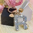 thumbnail image 5 of Bling Alphabet Keychain for Women Girls - Alloy Initial Letter (A-Z) Keychain with Sparkly Rhinestones, Cute Keychain Charms, 5 of 6