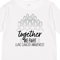 thumbnail image 4 of Inktastic Together, We Fight Lung Cancer Awareness Boys or Girls Long Sleeve Toddler T-Shirt, 4 of 5