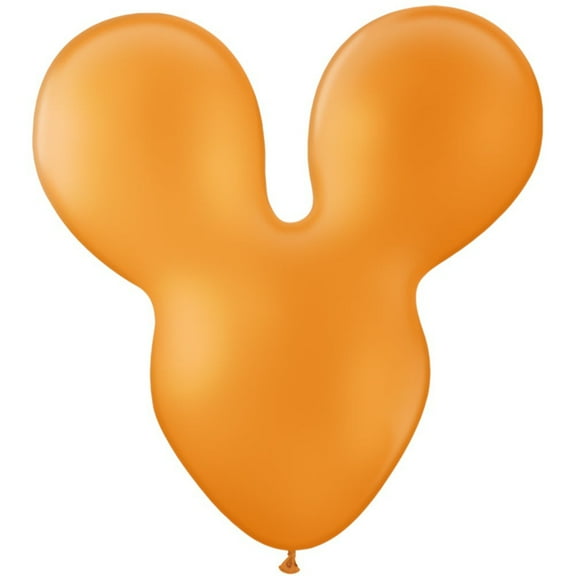 28 inch Mousehead - Orange Latex Balloons (1 Pack) - Party Supplies Decorations