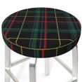 thumbnail image 3 of Easygdp Buffalo Plaid Dark Green Easy To Install Bar Chair Cover&Cound Chair Cover&Elastic Stool Cover, Washable&Bottom With Elastic Edge - 12 Inch, 3 of 7
