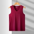 thumbnail image 6 of Qiyinn Men's V Neck Tank Top Slim Fitted Workout Gym Sleeveless Muscle Shirts Summer Undershirts, 6 of 6