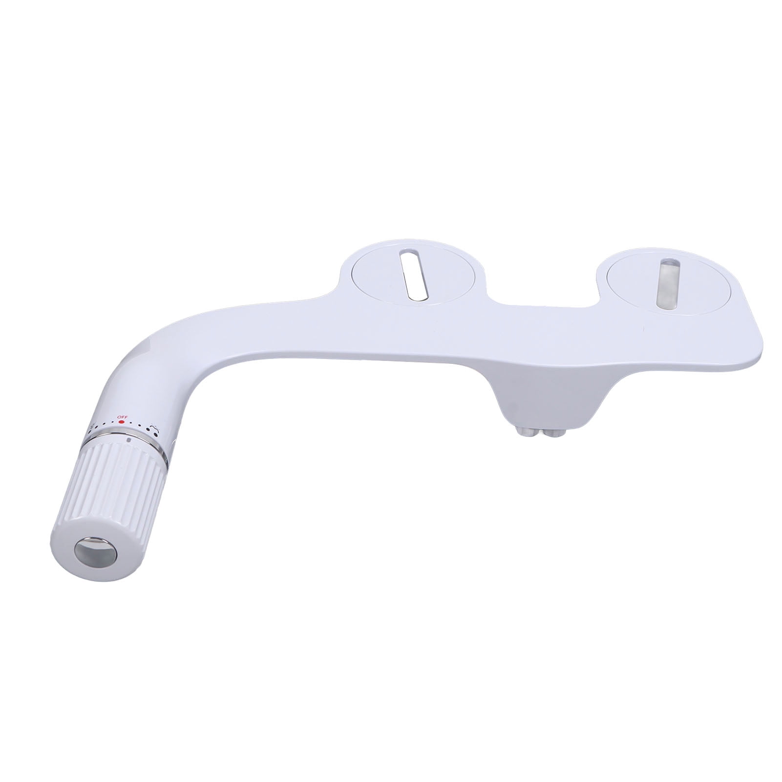 YAHHU G1/2 Toilet Bidet Attachment Set, ABS Dual Nozzle Bathroom Water Sprayer for Household, Matte White