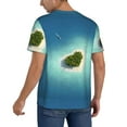 thumbnail image 2 of Lsque Paradise Island Pattern Mens Polo Golf Shirts Funny Graphics Shorts Sleeve Button Shirts Baseball T-shirt-XX-Large, 2 of 7