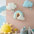 thumbnail image 2 of Creative Rainbow Sun Cloud Plush Toy Stuffed Sun Sloudy Natural Weather Soft Doll Home Kids Toys heqiyong toy, 2 of 2