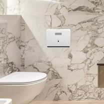 GOOHOCHY Paper Towel Holder Wall Mount Plastic Paper Towel Dispenser Hand Towel Holder Commercial Tissue Paper Holder For Bathroom Kitchens White