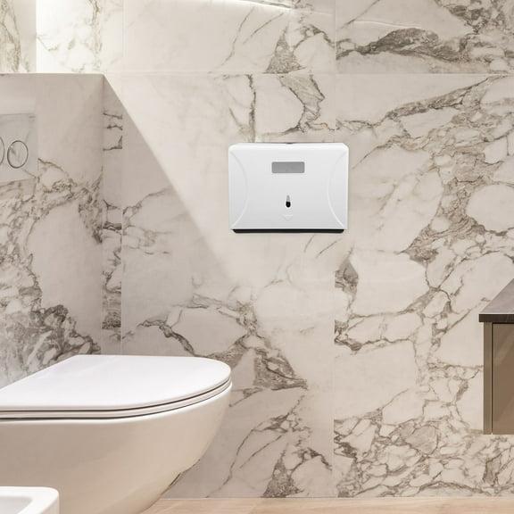 GOOHOCHY Paper Towel Holder Wall Mount Plastic Paper Towel Dispenser Hand Towel Holder Commercial Tissue Paper Holder For Bathroom Kitchens White