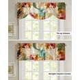 thumbnail image 4 of Toucan Flower Fruit Pineapple Map Window Valance Curtain Kitchen Cafe Short Curtains Living Room Tie-Up Valance Curtain, 4 of 6