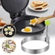 thumbnail image 4 of Anillos de acero inoxidable para huevos, moldes antiadherentes para panqueques con mangos resistentes al calor: anillos para cocinar huevos con formas para desayunos, tortillas, sándwiches y, 4 of 5