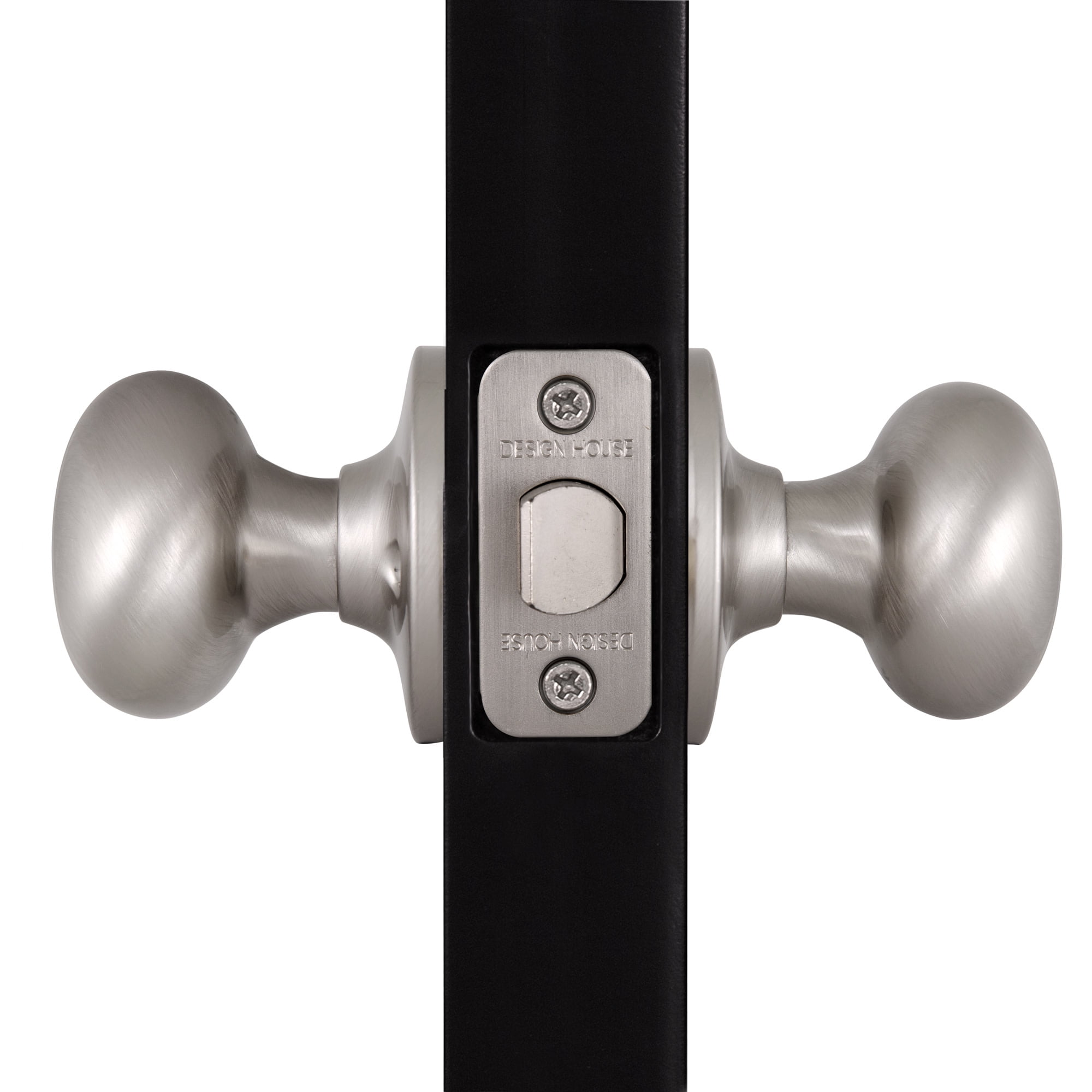 Design House Cambridge 2-Way Latch Interior Passage Door Knob, Satin Nickel