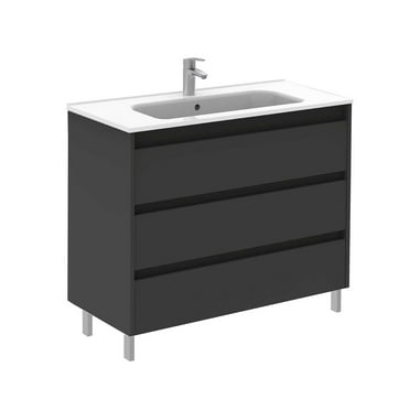 Royo Group USA 40" Sansa 3 Drawer Anthracite with Ceramic Top