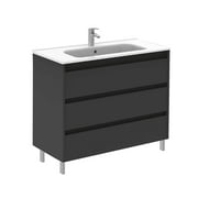 ROYO USA 40" SANSA 3 DRAWER ANTHRACITE WITH CERAMIC TOP