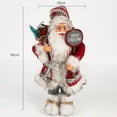 thumbnail image 5 of Christmas Santa Claus Toys Home Decor Party Decoration Standing Doll (Red), 5 of 6