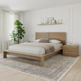 thumbnail image 3 of Birkin 4 Piece Queen Size Bedroom Set with Headboard, Slatted Bedframe, 2 Nightstands, 3 of 5