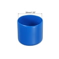 thumbnail image 2 of Unique Bargains 10pcs Rubber End Caps Cover 26mm Vinyl Screw Thread Protector Round PVC Vacuum Caps for Screw Bolt Pipes, Blue, 2 of 5