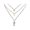 silvery, variant on Women's Multilayer Cross Disc Necklace With Alloy Chain