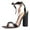 Black, variant on FSJ Women Open Toe Wavy Edge Strappy Sandals Ankle Strap Chunky Block High Heels Lace up Party Date Office Shoes Size 8 Saddle Brown