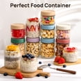 thumbnail image 6 of Sindcom 6-Pack 17oz Colorful Glass Overnight Oats Jars with Lids - Leakproof BPA-Free Meal Prep Containers for Breakfast & Snacks, 6 of 7