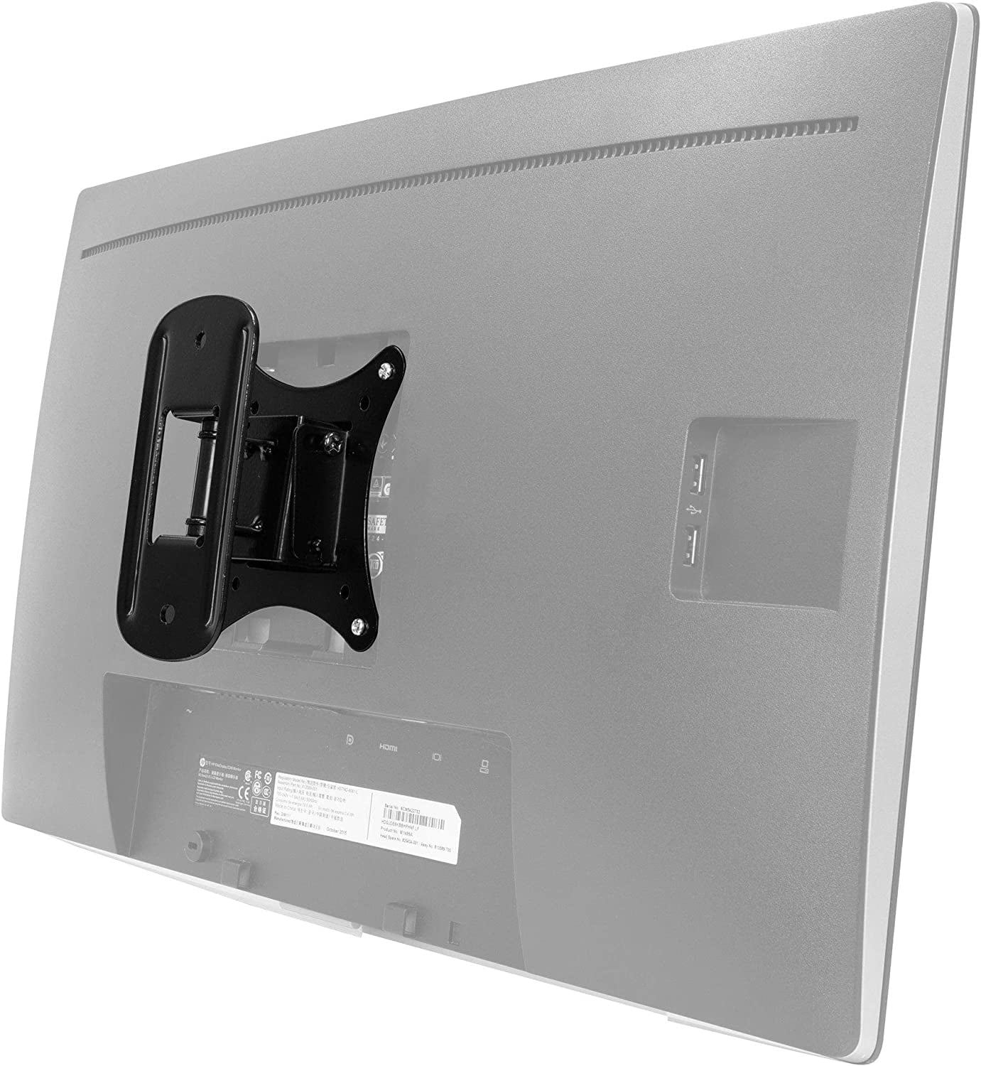 Small TV Wall Mount for 19–32 Inch Flat Screen TVs | Tilt and Swivel TV Wall Mount | Low Profile 2.4” Design | 75x75 100x100 | Single Stud Installation | 44 lb Capacity