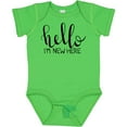 thumbnail image 3 of Inktastic Hello, I'm New Here Hand Drawn Type Boys or Girls Baby Bodysuit, 3 of 5