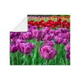 thumbnail image 3 of CafePress - Tulip Field Throw Blanket - Soft Fleece Throw Blanket, 50"x60" for All Ages, 3 of 4