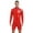 Red, variant on Haitryli Men's Latex Bodysuit Half Short Body Leotard Long Sleeves Unitard Bodysuit Overall Black XXL