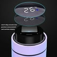 thumbnail image 4 of Smart Water Bottle Insulated Water Bottle Coffee Bottle Travel Coffee Mug Flasks for Hot and and Cold Drinks 16.9 oz/500ml (Gradient blue), 4 of 7