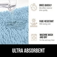 thumbnail image 5 of GORILLA GRIP Chenille Bath Rug 36x24, Rubber Backing Quick Dry Washable Microfiber Mats, Sky, 5 of 10