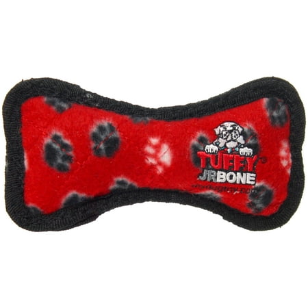UPC: 0180181020117 | Tuffy Jr Bone Red Paw  Durable Dog Toy