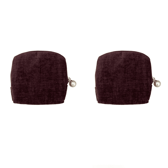 Travel Jewelry Case, Jewelry Zippered Pocket Case Travel Jewelry Bag Portable Organizer, Pouch Bags with Zipper, Velvet Jewelry Organizer Storage Bag for Bracelet Rings Earring Purple