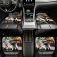 thumbnail image 7 of Fuzoiu Retro American Eagle A Print Carpet Floor Mats for Car,Car Foot Mat Set,Universal Fit 4 Piece Mat Pad Set,Fits Most Cars Trucks Vans Sedans SUV Auto Carpet Mat Se, 7 of 7