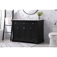 thumbnail image 2 of Elegant Decor Clarence 48" Solid Wood Metal Single Bathroom Vanity Set in Black, 2 of 8