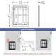 thumbnail image 5 of 25cmW*31.5cmH-White-Magnetic Pet Door, Easy Installation Cat Door Cat Flap Mosquito Net, 5 of 5