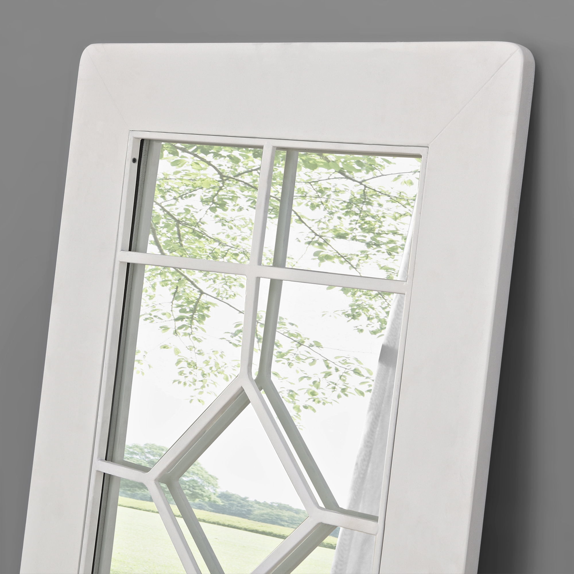 FirsTime & Co. White Esmeralda Standing Mirror, Farmhouse, Rectangular, 20 x 0.75 x 60 in