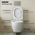 thumbnail image 2 of In-wall Smart Toilet Combo Set - Toilet Bowl With Soft-Close Seat, Tank Push Buttons Included, 2 of 13