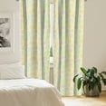 thumbnail image 3 of Ambesonne Orange 4-Panel Curtains, Abstract Citrus Slices Art, 56"x63", Pale Khaki Green and Pink, 3 of 4
