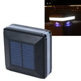 thumbnail image 4 of Black Solar Post Light, Dual Color LED Pillar Lamp for Villa Garden, with Light Sensor Function, 4 of 7