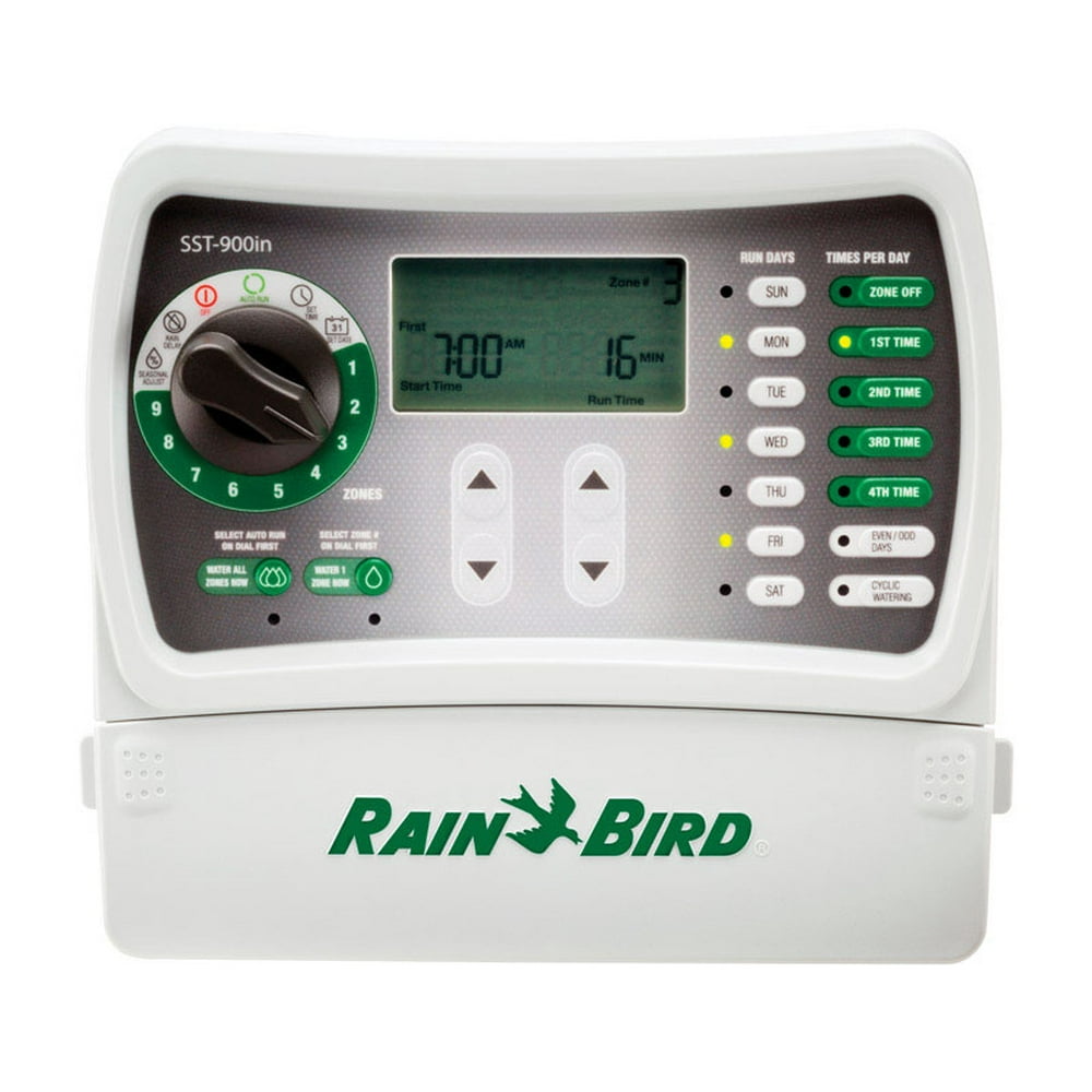 Rain Bird SST900I 9 Zone Irrigation/Sprinkler Timer - Walmart.com ...