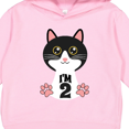 thumbnail image 3 of Inktastic 2nd Birthday Cat 2 Year Old Girl Toddler Hoodie, 3 of 4