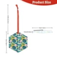 thumbnail image 3 of Rocae Tropical Floral for Acrylic Christmas Pendant Ornament for Festive Decor Hanging Pendant,Perfect for Home and Office-Hexagon, 3 of 7